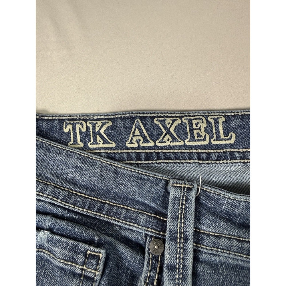 TK Axel Jeans Men's 36x30 Blue Slim Boot Cut Denim Cowboy Western Rodeo Y2K - Picture 13 of 15